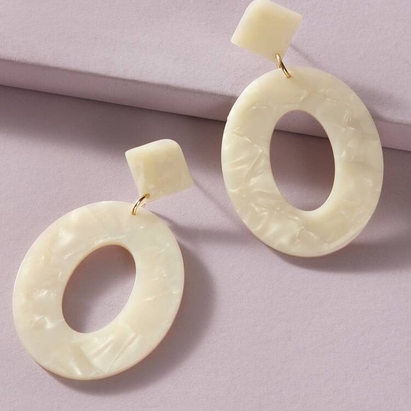 Fashion Hoop Drop Earrings - Picture 2 of 3